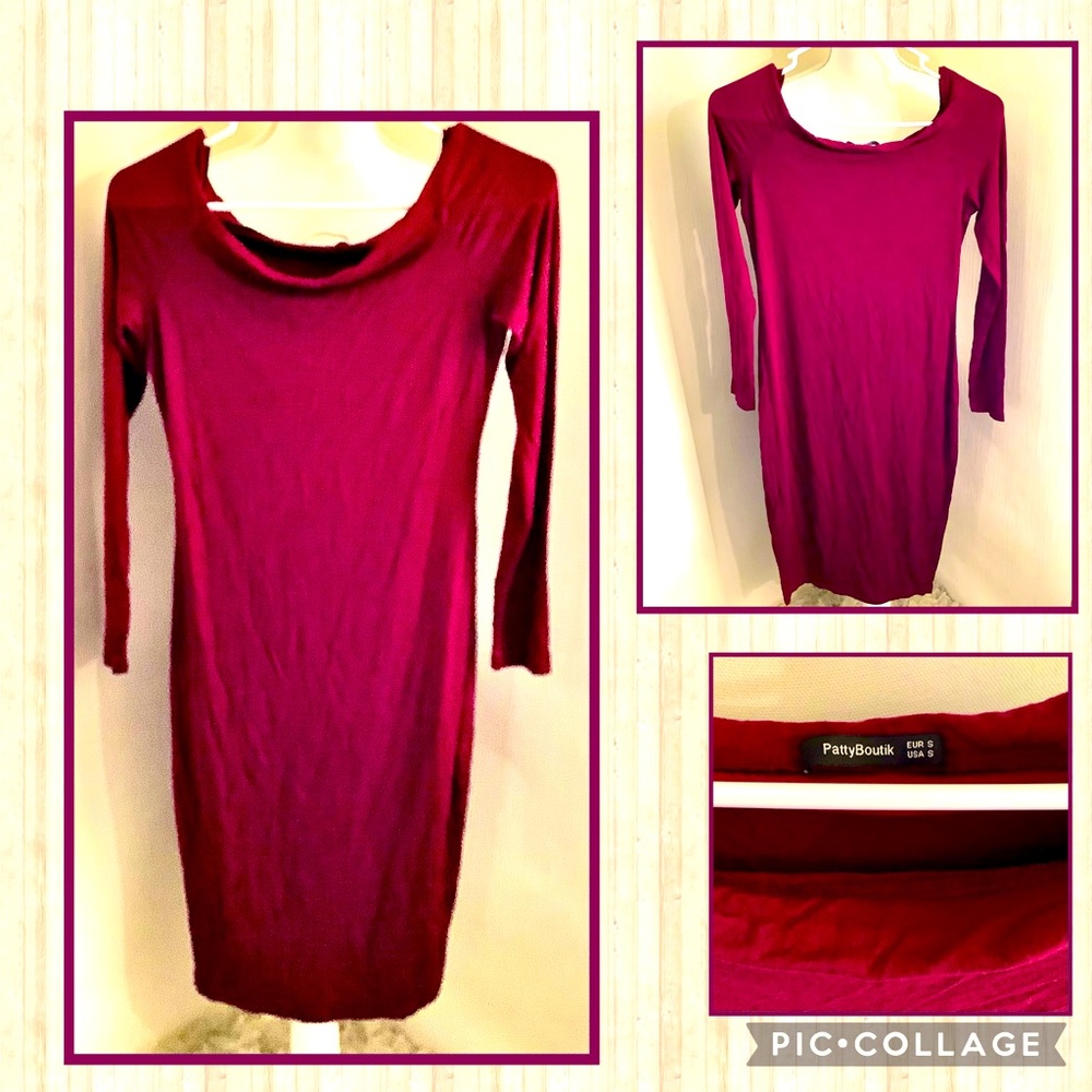 🌺5/$15 Patty Boutik Burgundy Dress🌺